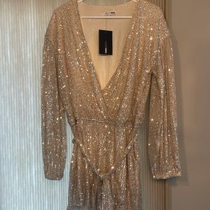 Diva shine sequin romper
